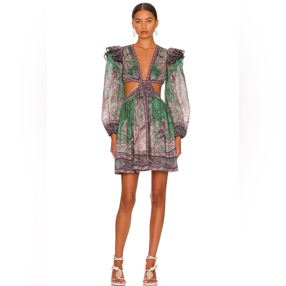 Zimmermann Paisley Cutout Anneke Mini Dress - Picture 9 of 11